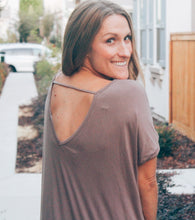 OPEN BACK MAXI DRESS-TAUPE GREY