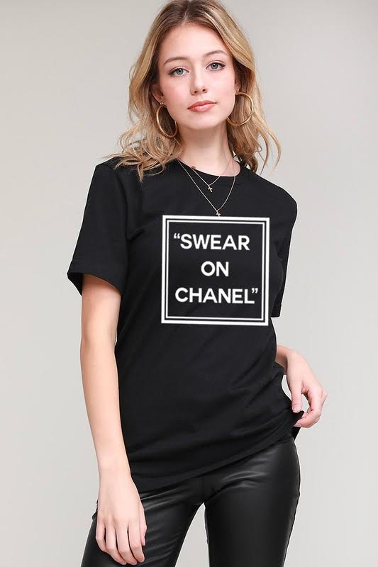 SWEAR ON CHANEL TEE – HER STORY CLOTHING CO