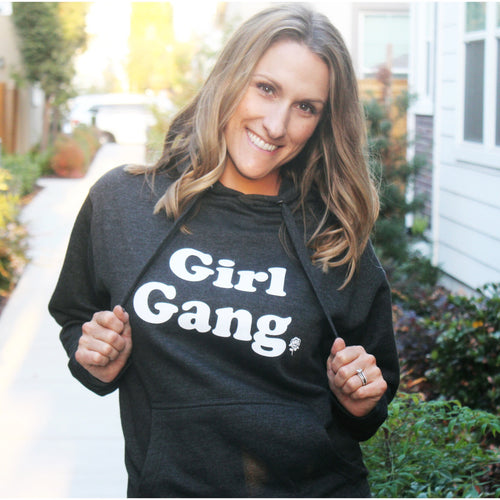 GIRL GANG HOODED PULLOVER