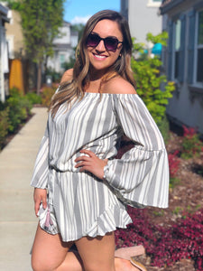 LA BREE OFF THE SHOULDER ROMPER